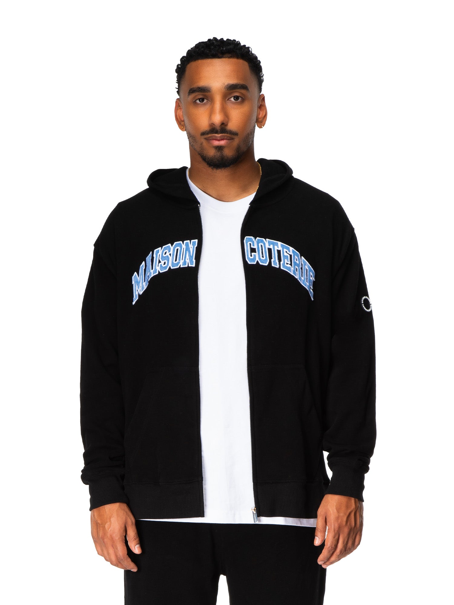 Ezra - Zip-Up Hoodie - Black – Maison Coterie