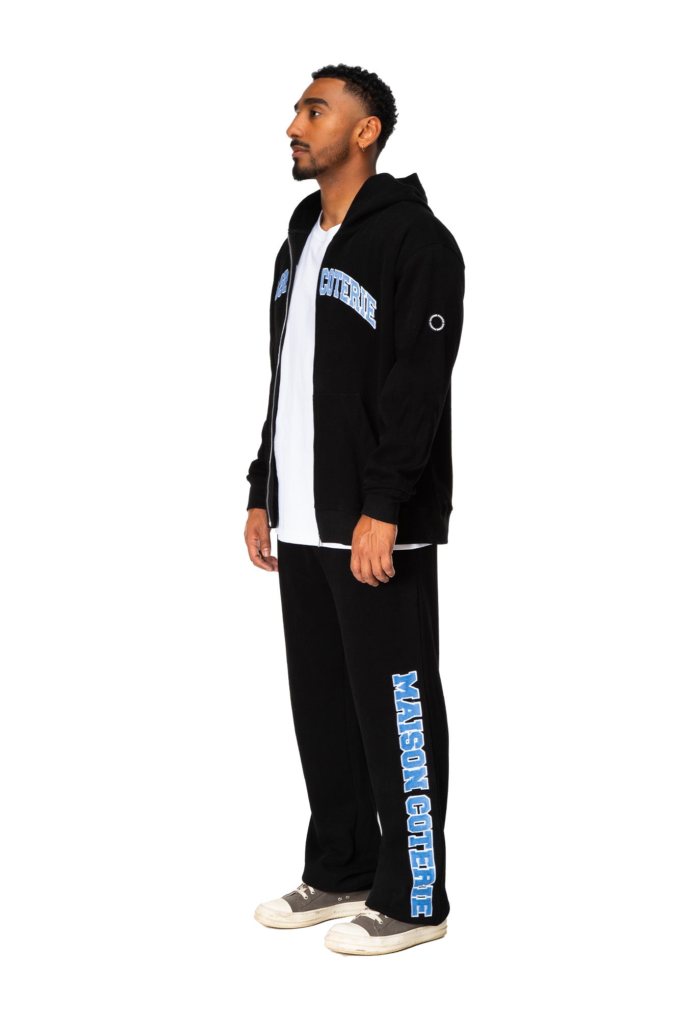 Ezra - Zip-Up Hoodie - Black – Maison Coterie