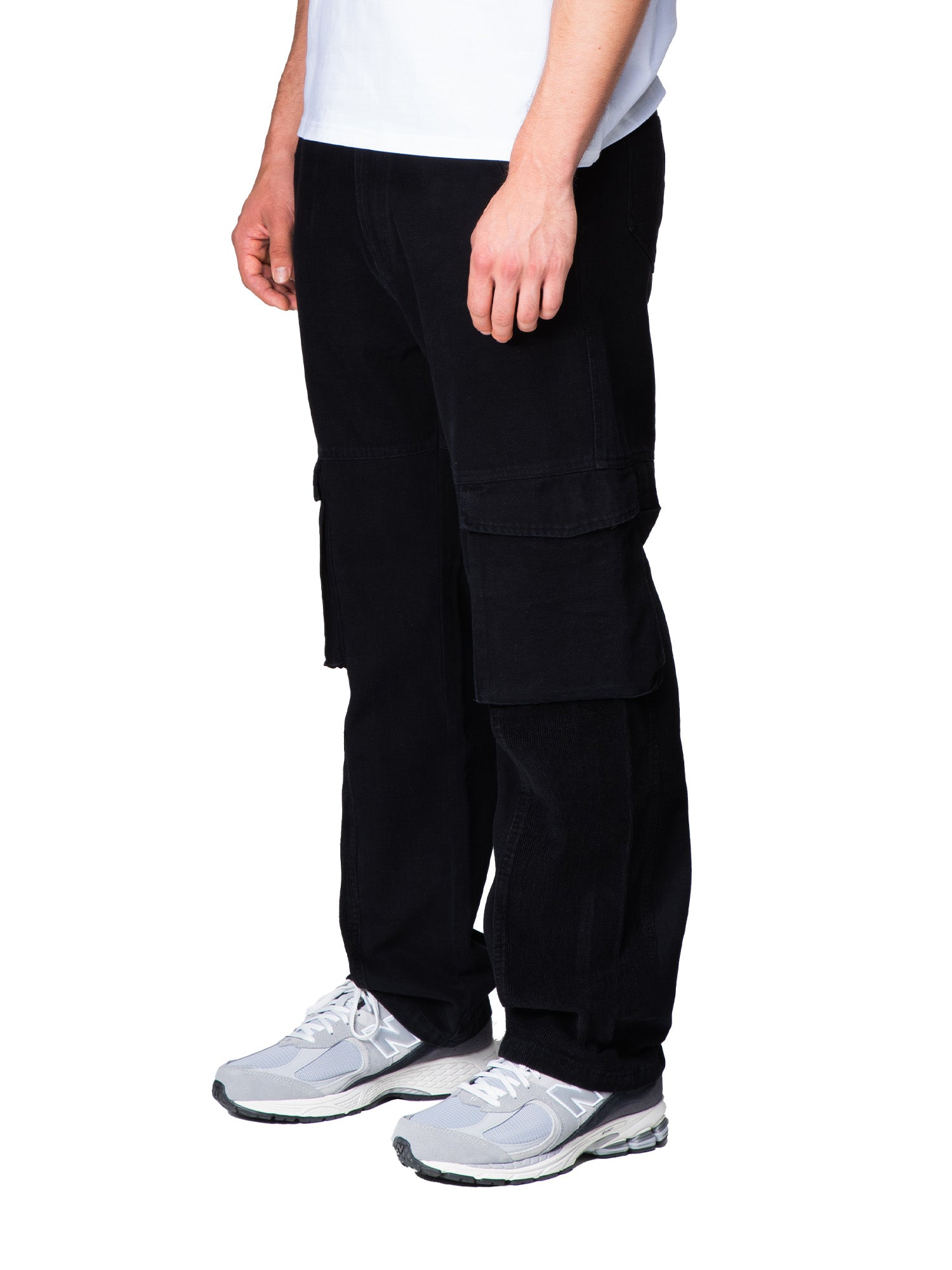 Jackson - Pantalon cargo en toile de coton - Noir