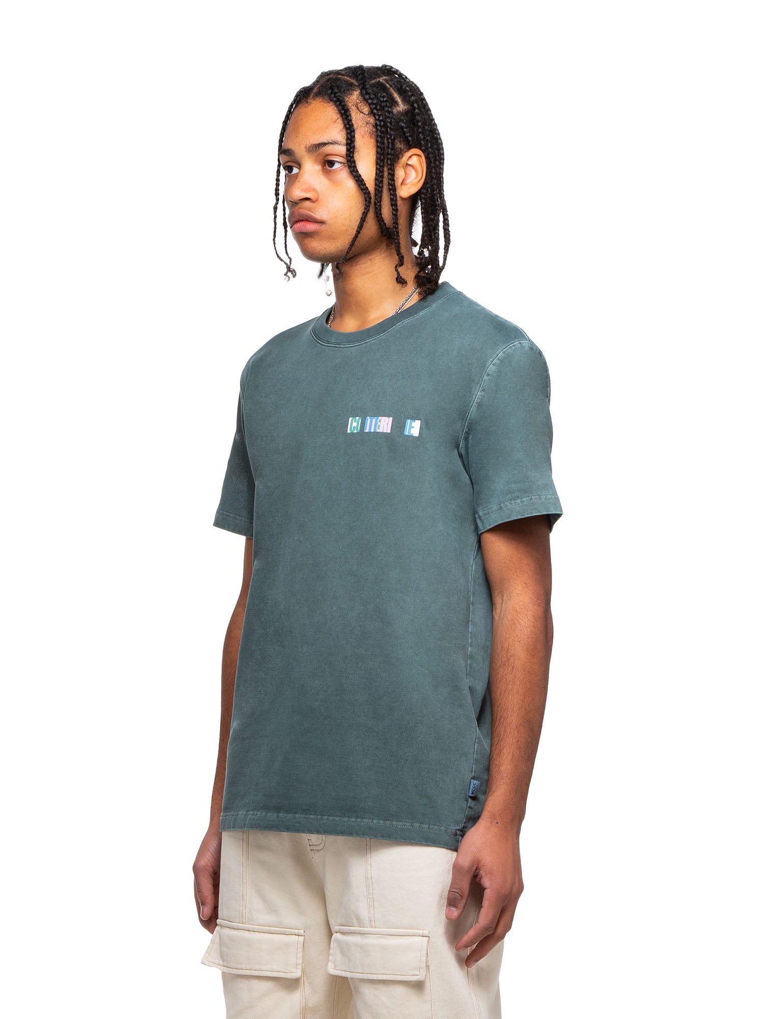 Avery - T-shirt à teinte pigmentée -  Vert forêt