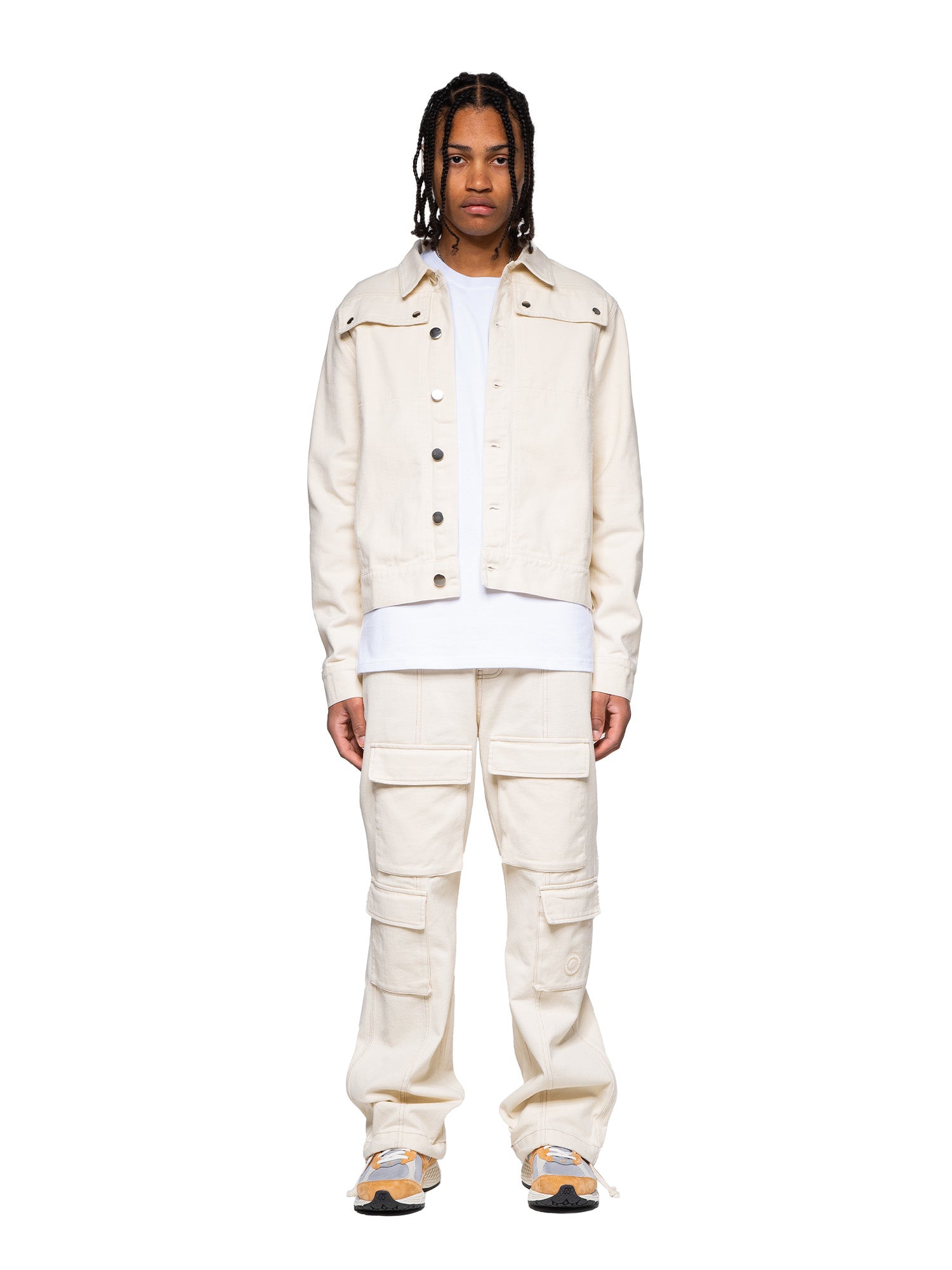 Carter - Twill Cargo Pant - Off White