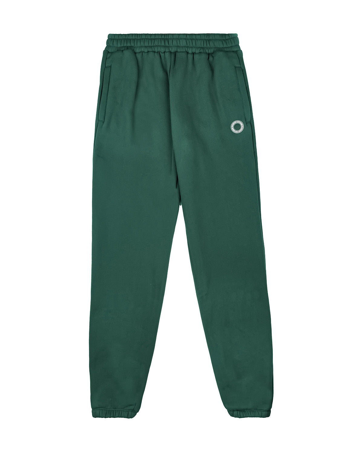 Kaylo - Forest Green Sweatpants with Rubber Patch