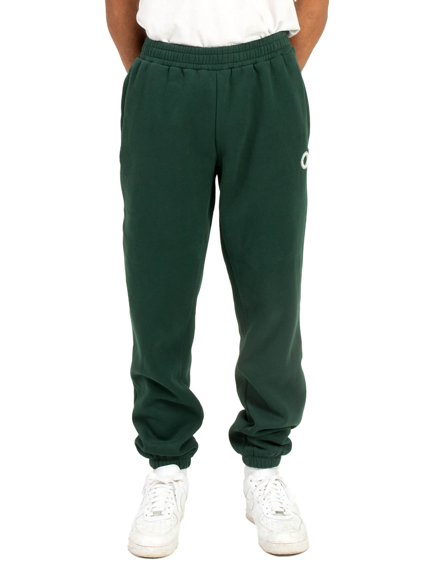 Kaylo - Forest Green Sweatpants with Rubber Patch